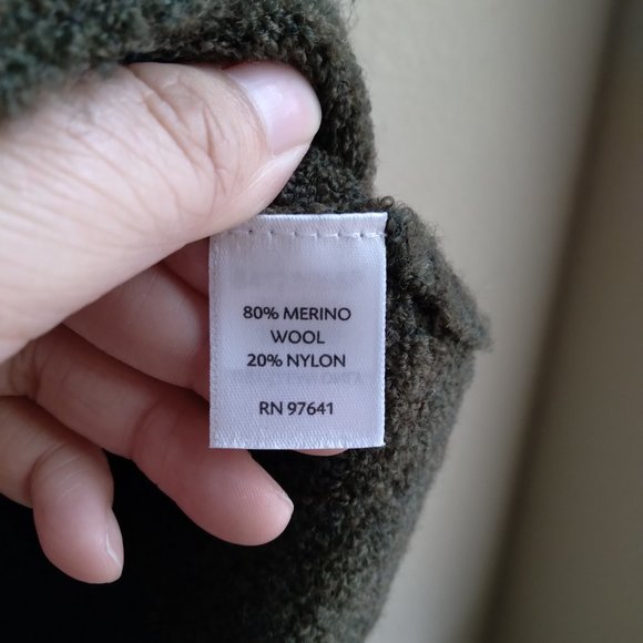 J.Jill Green Empire Waist Babydoll Merino Wool Blend Sweater - Picture 4 of 4